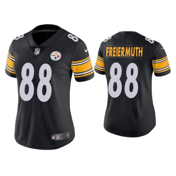 Women's Pittsburgh Steelers #88 Pat Freiermuth Black Vapor Untouchable Limited Stitched NFL Jersey(Run Small)